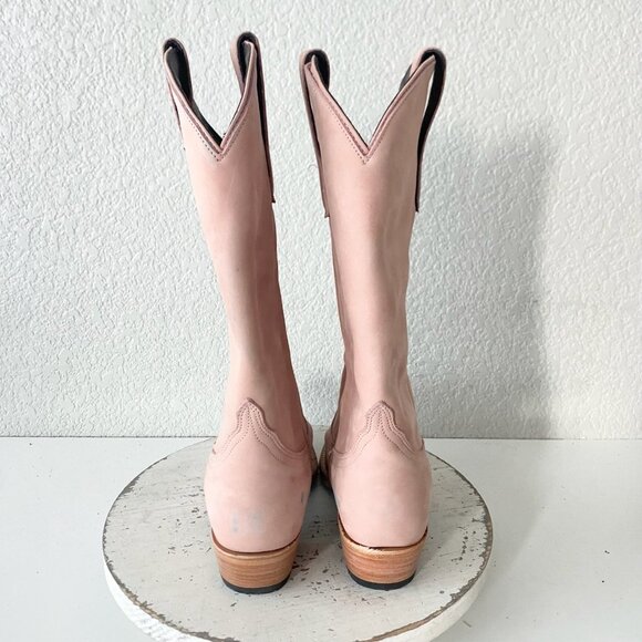 Lane EMMA JANE Womens Cowboy Boots 7 Pink Western Cowgirl Mid Calf Pointed Toe - Picture 3 of 12